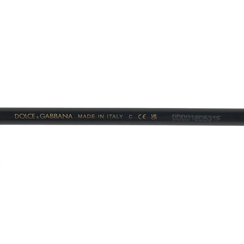 Dolce & Gabbana Eyeglasses Frames DG1330 1268 Black Gold Rectangle 54-19-150